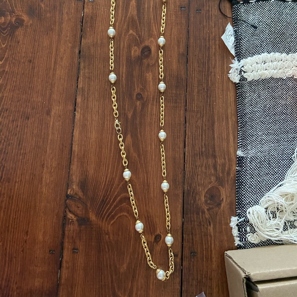Napier gold and pearl necklace